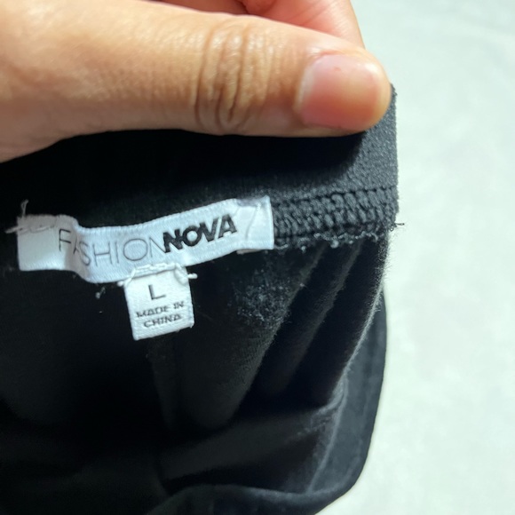 Fashion Nova Velour Biker Set - Picture 3 of 3